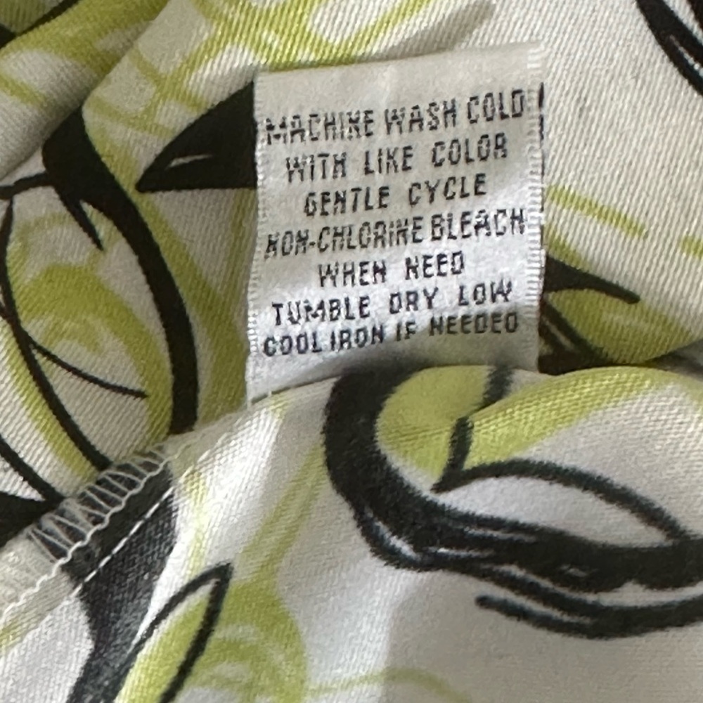 Ronni Nicole sz 8 dress sheath style in an abstract print lime, black, & white - Picture 13 of 13